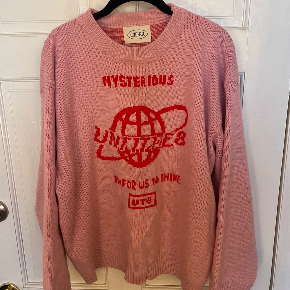 SOLD OUT Cider pink printed sweater!
